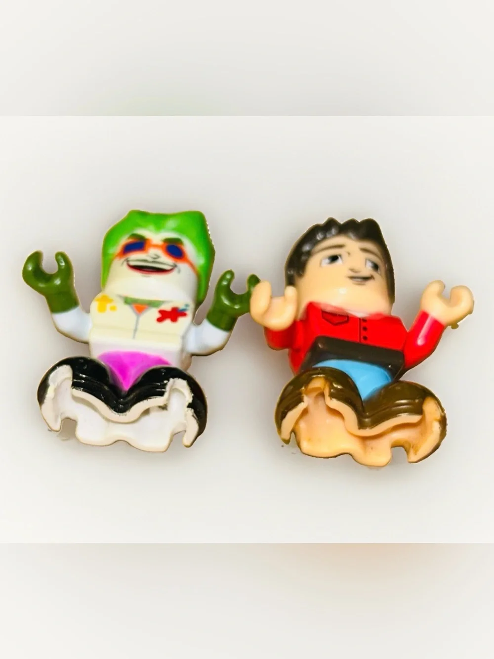 Fisher Price Trio Blocks Joker & Boy Lot of 2 Replacement Figures